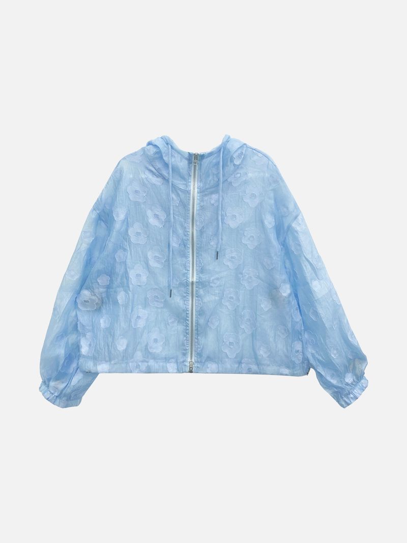 Airy Bloom Flower Zip-Up (3c)