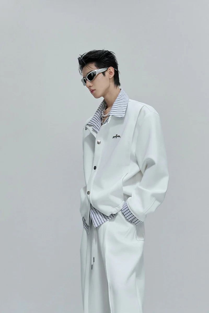 Striped Layered Overshirt