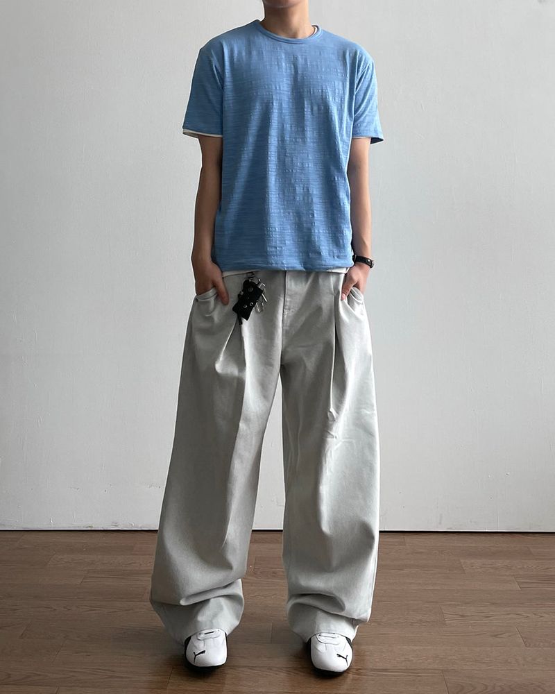 Barel Two Tuck Denim Pants
