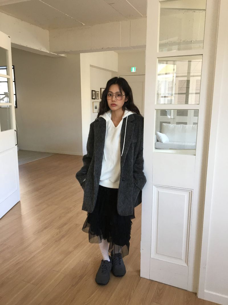 Lip Knit Hoodie (5Colors)