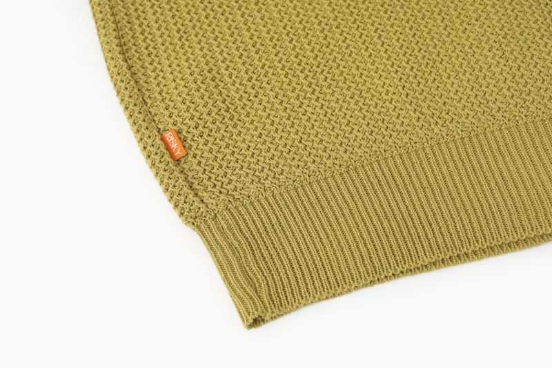 OLIVE WAFFLE CARDIGAN