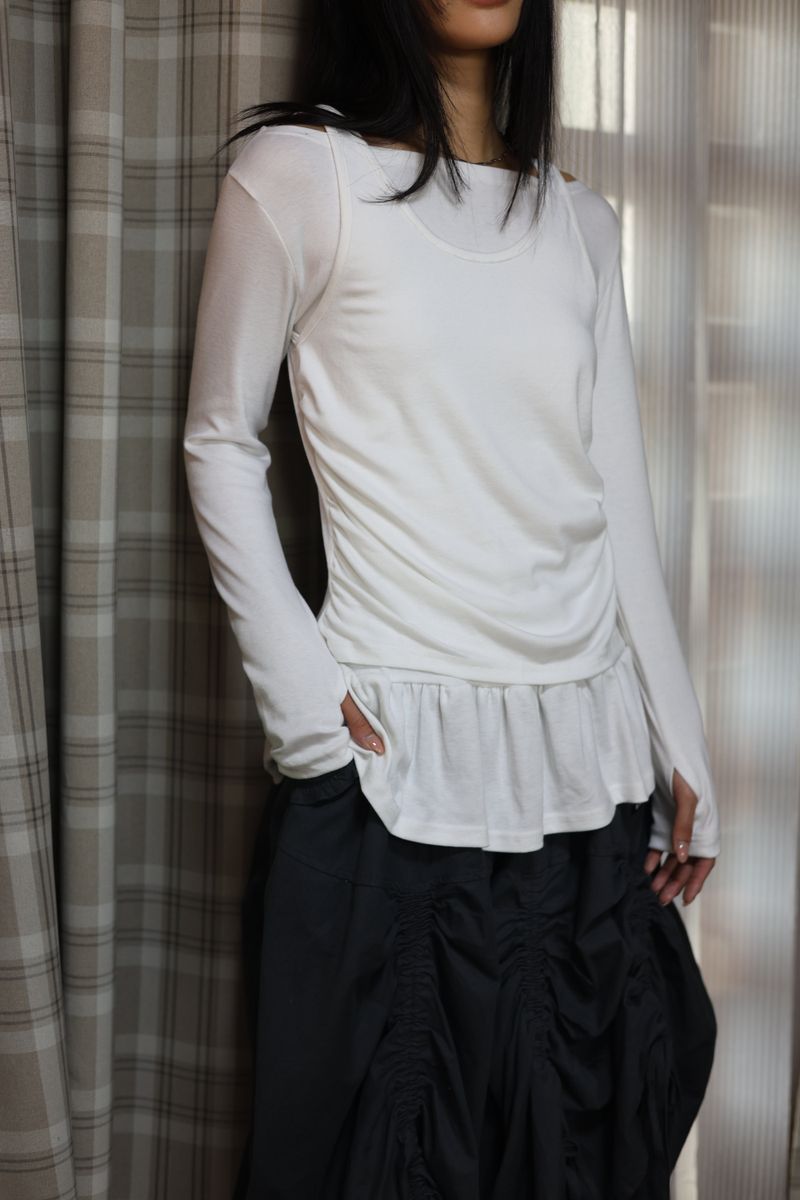 ripple warmer tee_white
