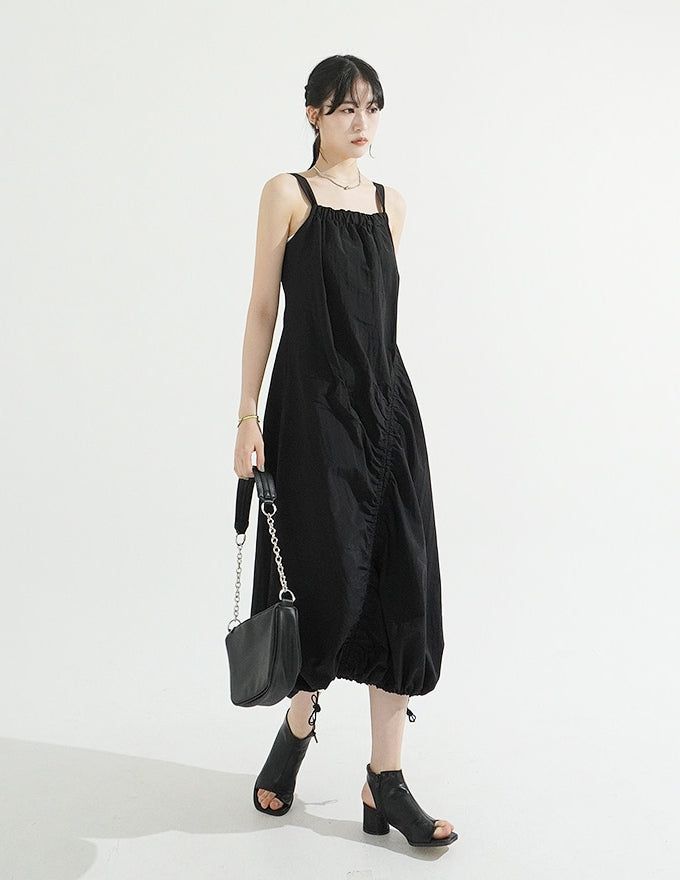 KIXI（キッシー）の「String Shirring Balloon Long Dress（Dresses）」