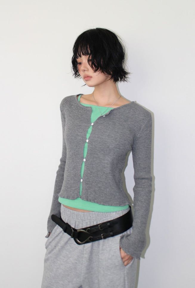 MIGNON BUTTON CARDIGAN