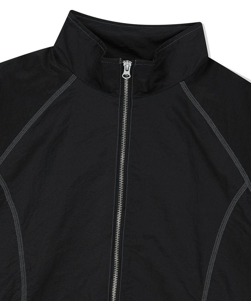 COVER STITCH NYLON TRACK JACKET