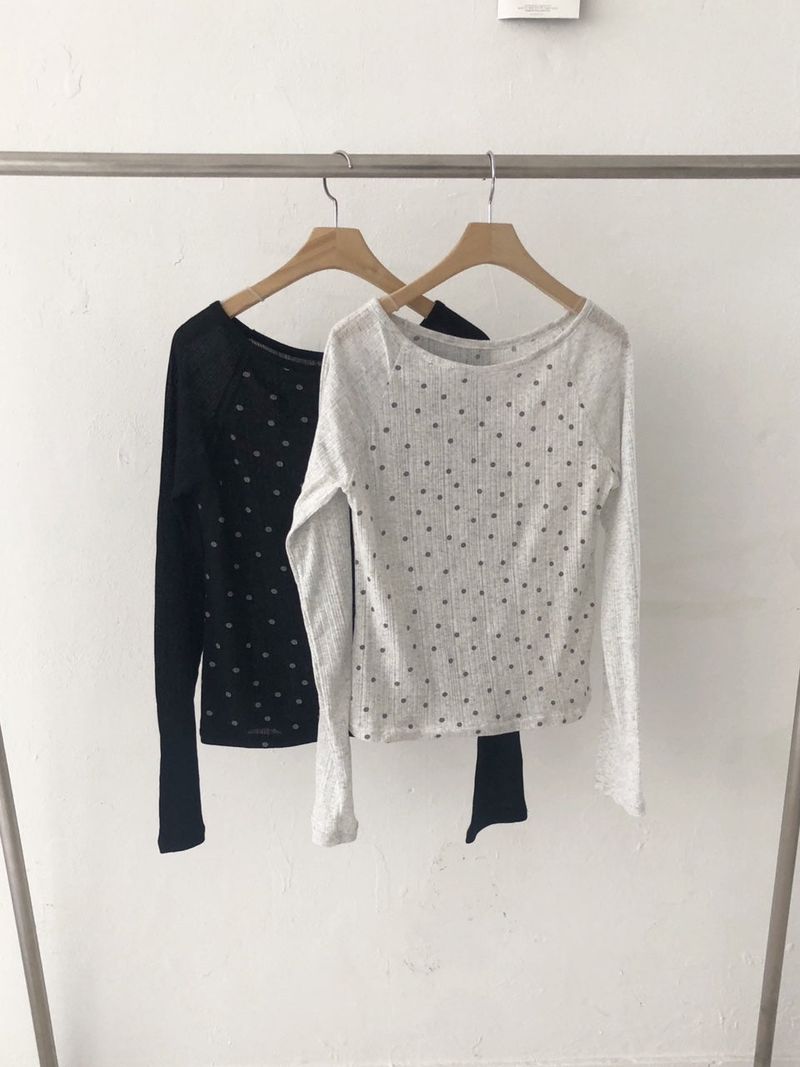 ドットラグランTシャツ
