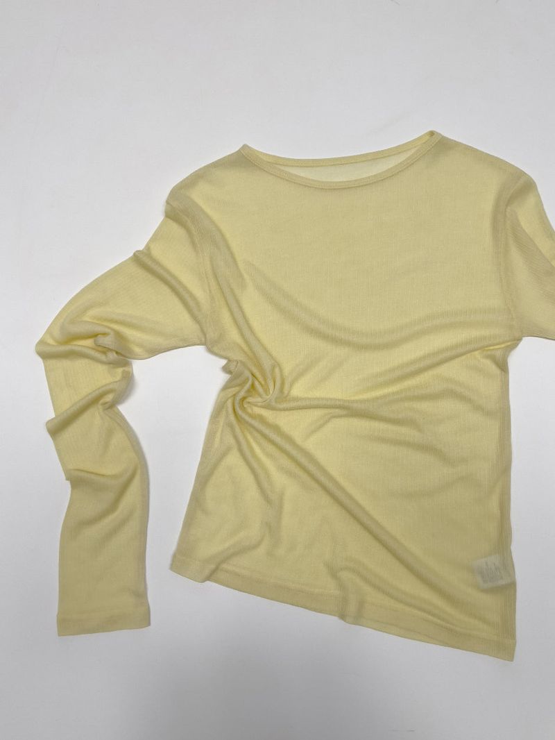 Tencel Slim See-through T-shirt