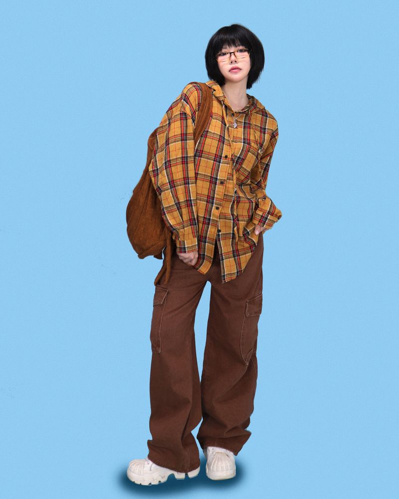 brown pocket cargo pants