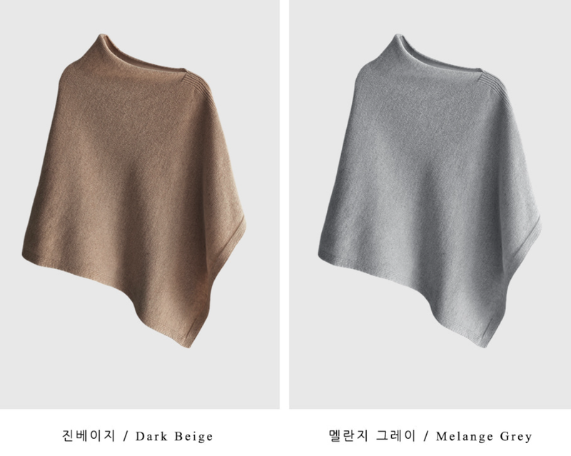 Vice Cashmere Knit Cape / 5 colors