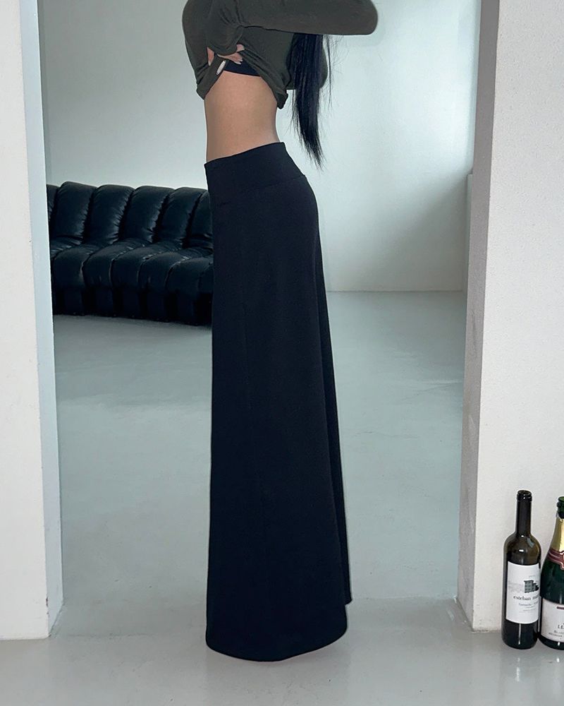 Plum maxi long skirt