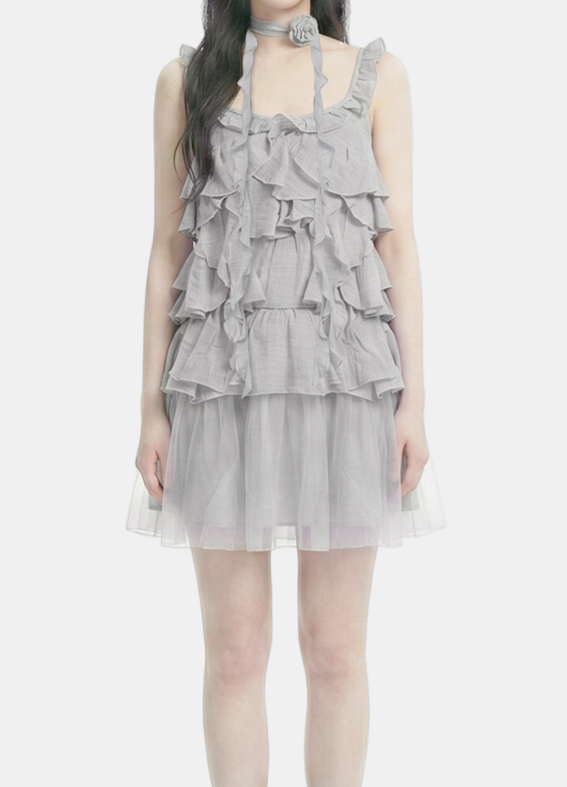 Elise Tiered Chiffon Dress