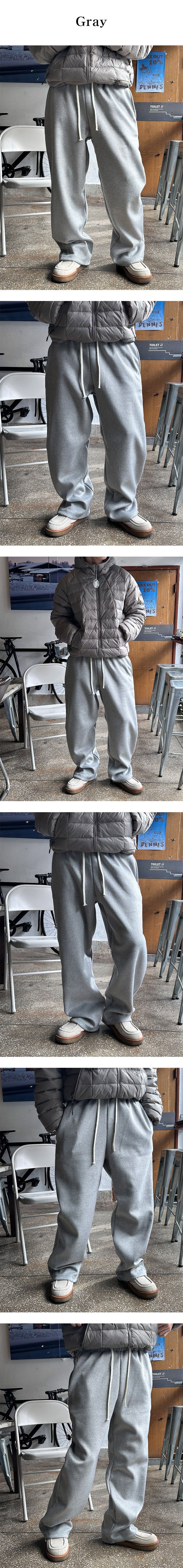 [F/W] Mohair wool banding pants(2color)