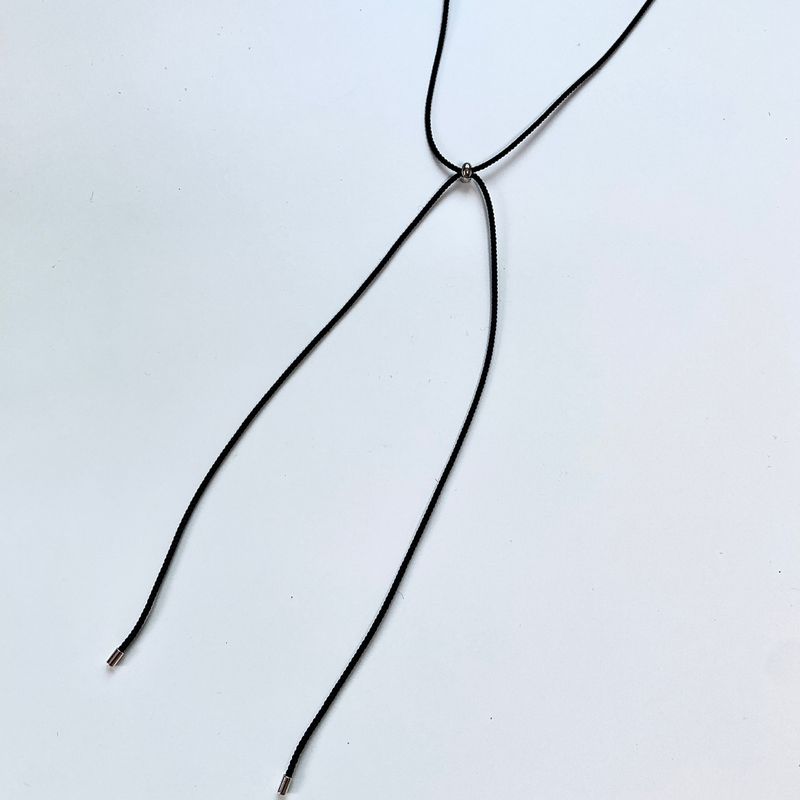 simple knotted string necklace