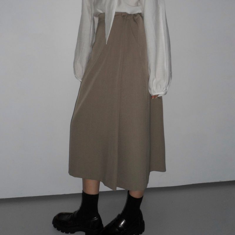 Belted Midi Skirt – 2colors