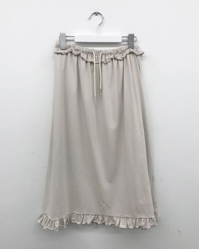 Sophie Frill Banding Long Skirt (4color)