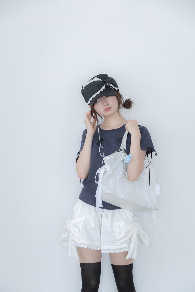 big ribbon pants(WHITE)
