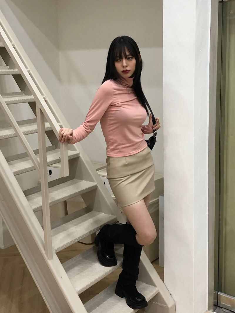 Ashley leather skirt