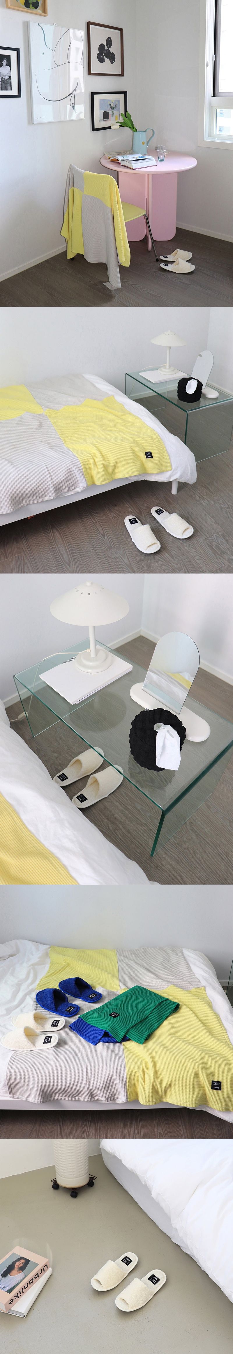 Solid room shoes (2color)