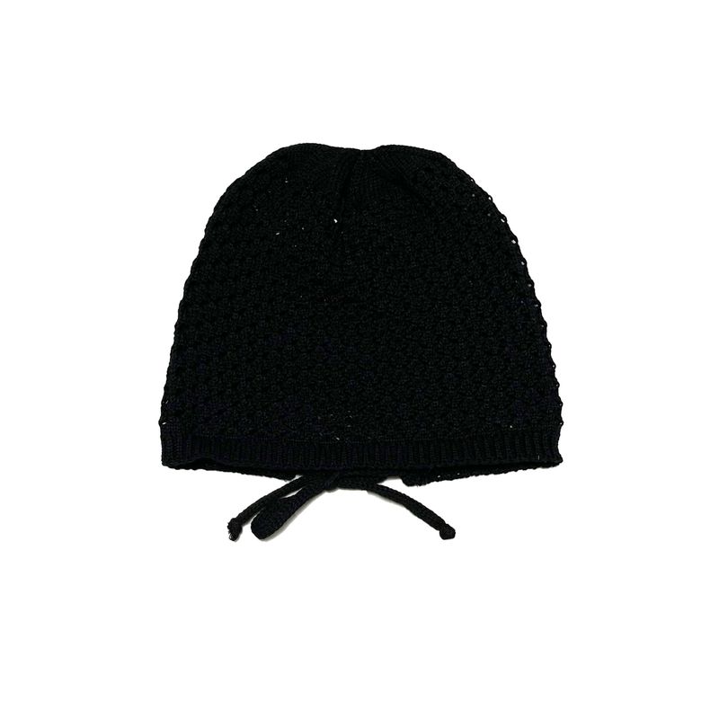 Knit ribbon beanie