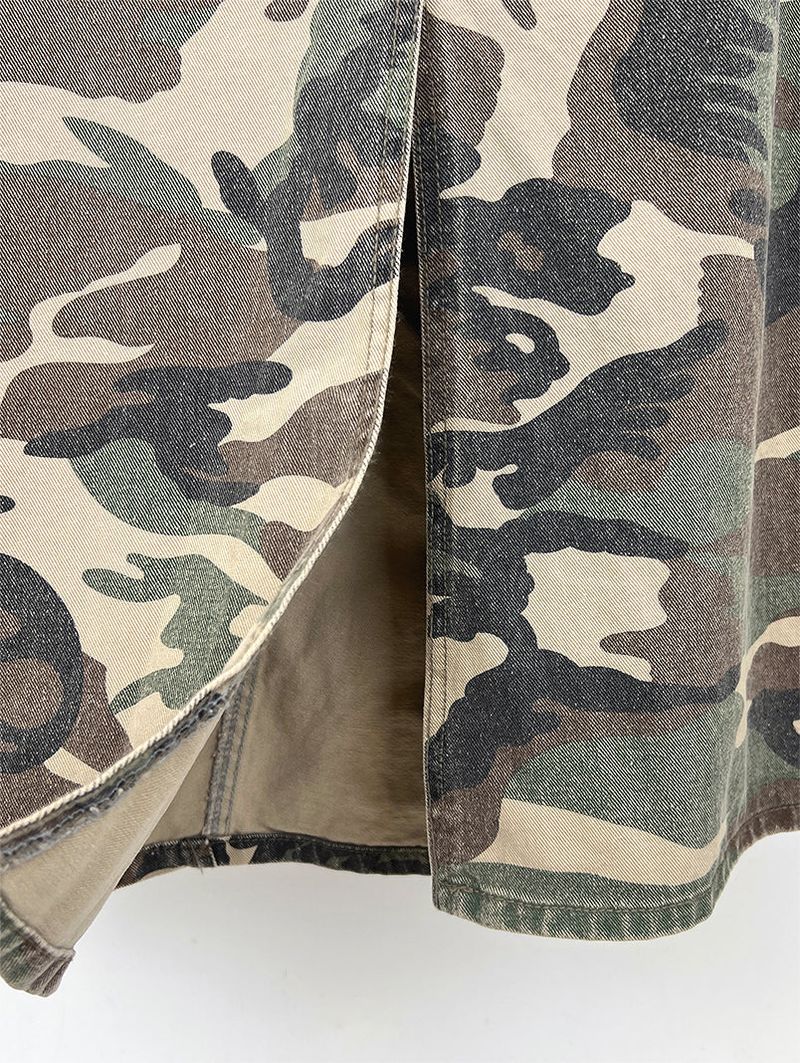 CAMOUFLAGE MAXI SKIRT