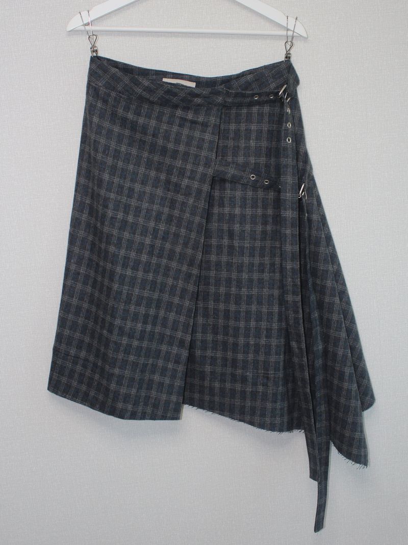 unbal wrap skirt
