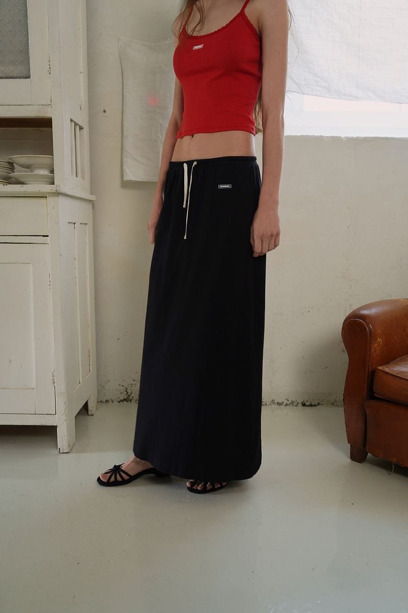 Corsage strap sandal_black