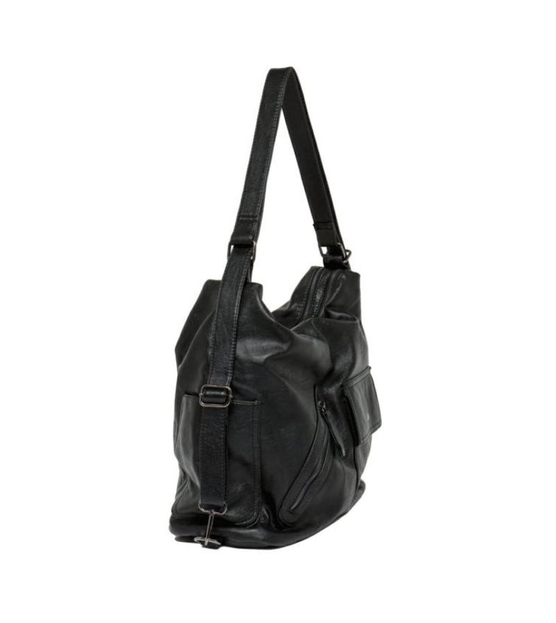 Bold Youth Leather Bag – Black