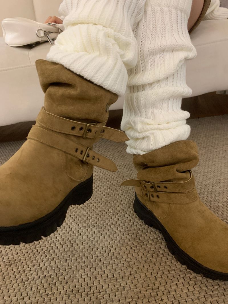Wander Hiker Two Strap Suede Mid Boots