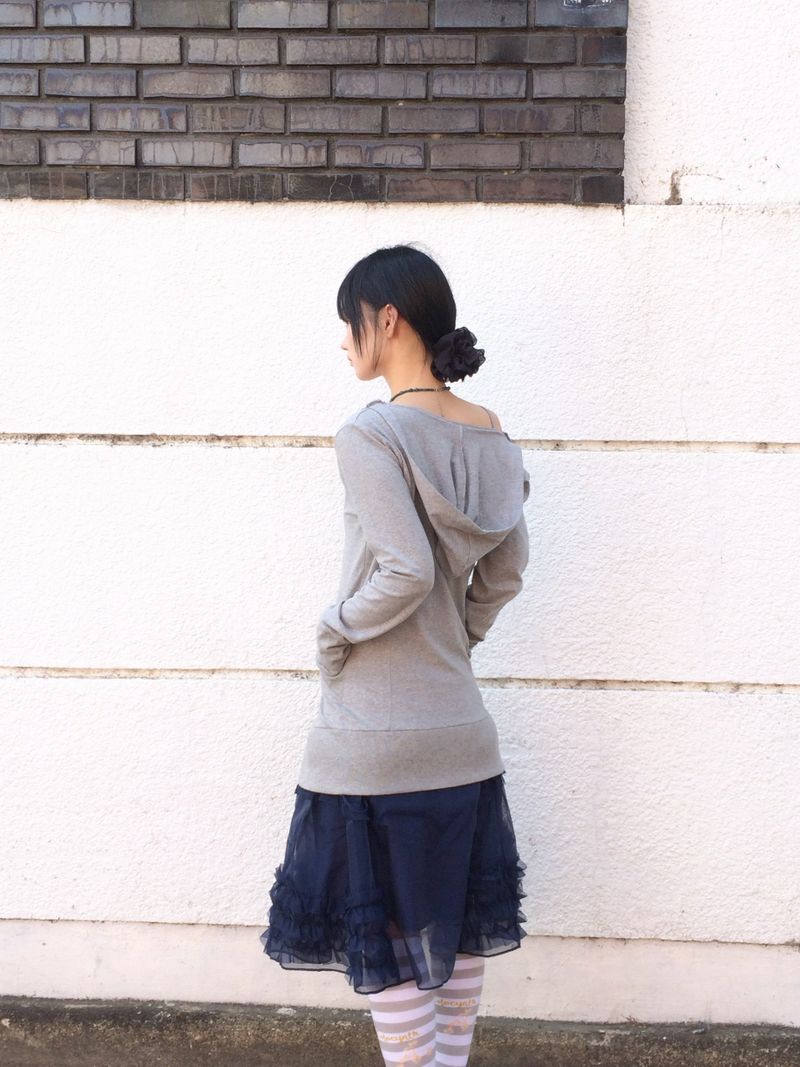 frilling Sheer skirt