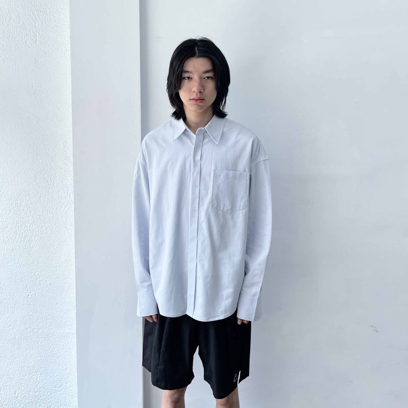 Sharp Silhouette Long-Sleeve Shirt