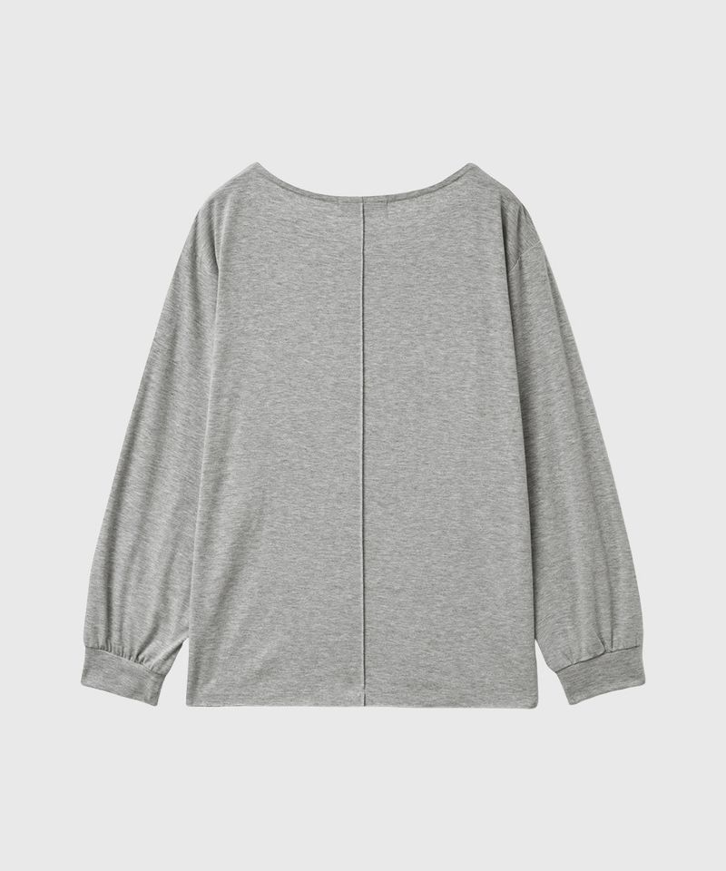 ボートネックルーズフィット グラフィックTシャツ