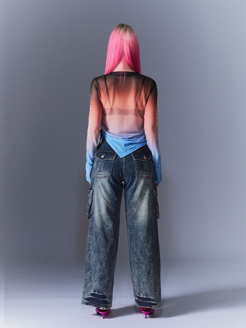 Sunset Tribal Mesh T-Shirts