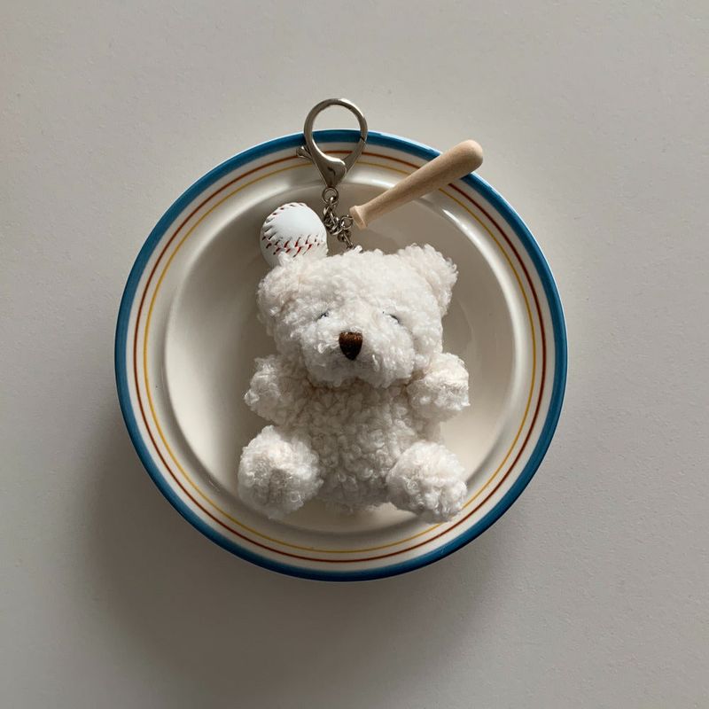 Home Run Bear Keyring
