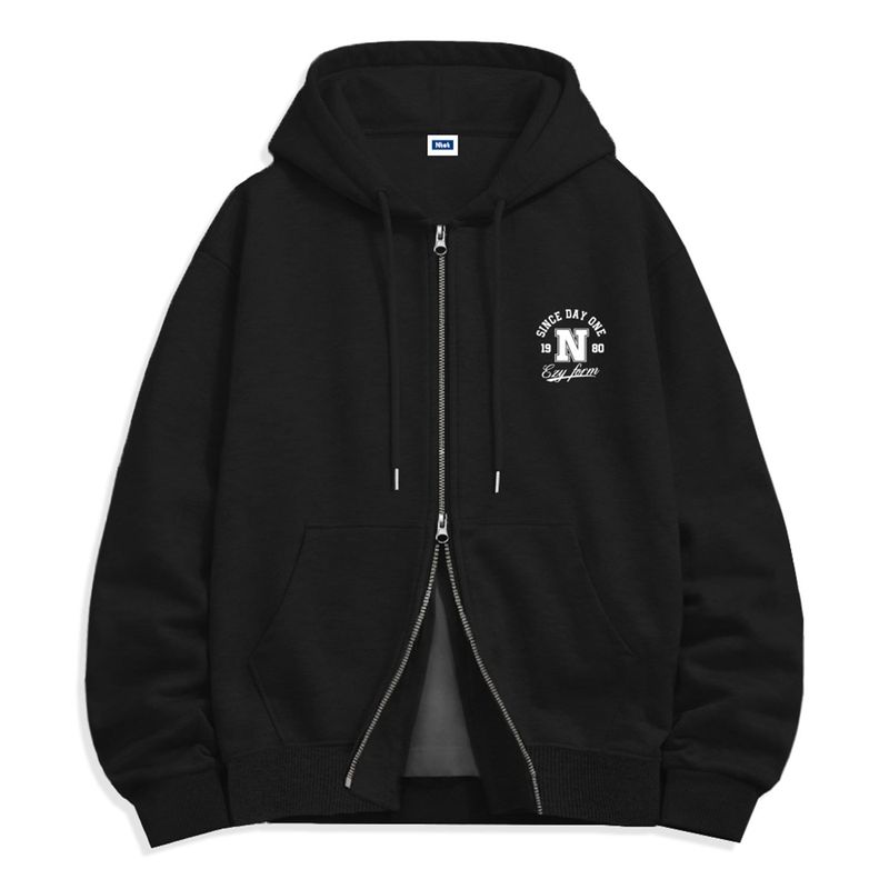 N emblem 2-way zip-up (4color)