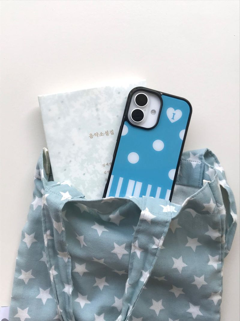 piano melody case -blue