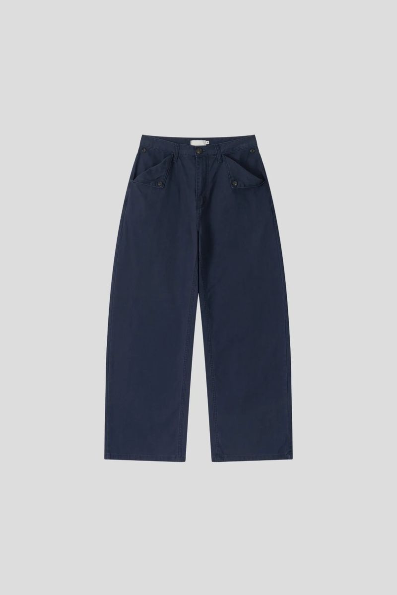 Mist Dyeing Button Pants