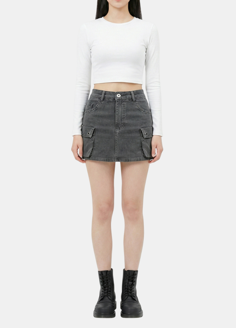 Bruno Utility Denim Skirt
