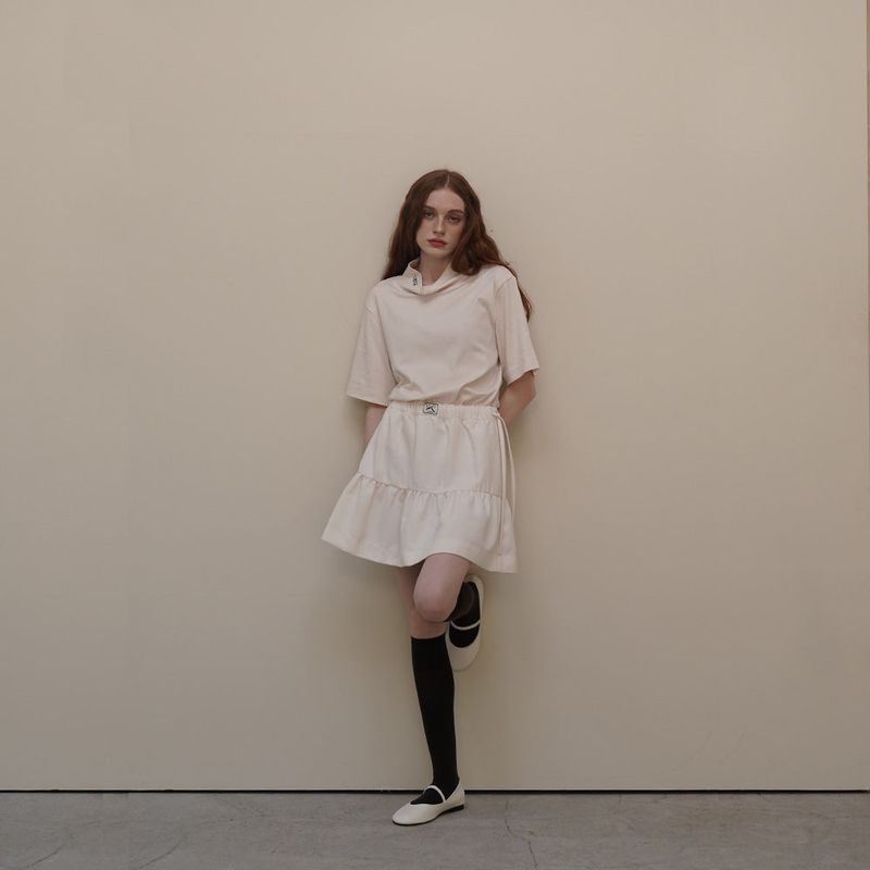 UBEIGE（ユーベイジ）の「Cream Cancan Mini Skirts（Skirts）」