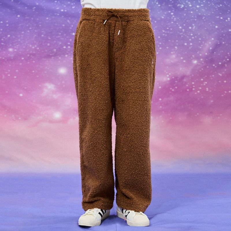 Wide boucle string banding pants