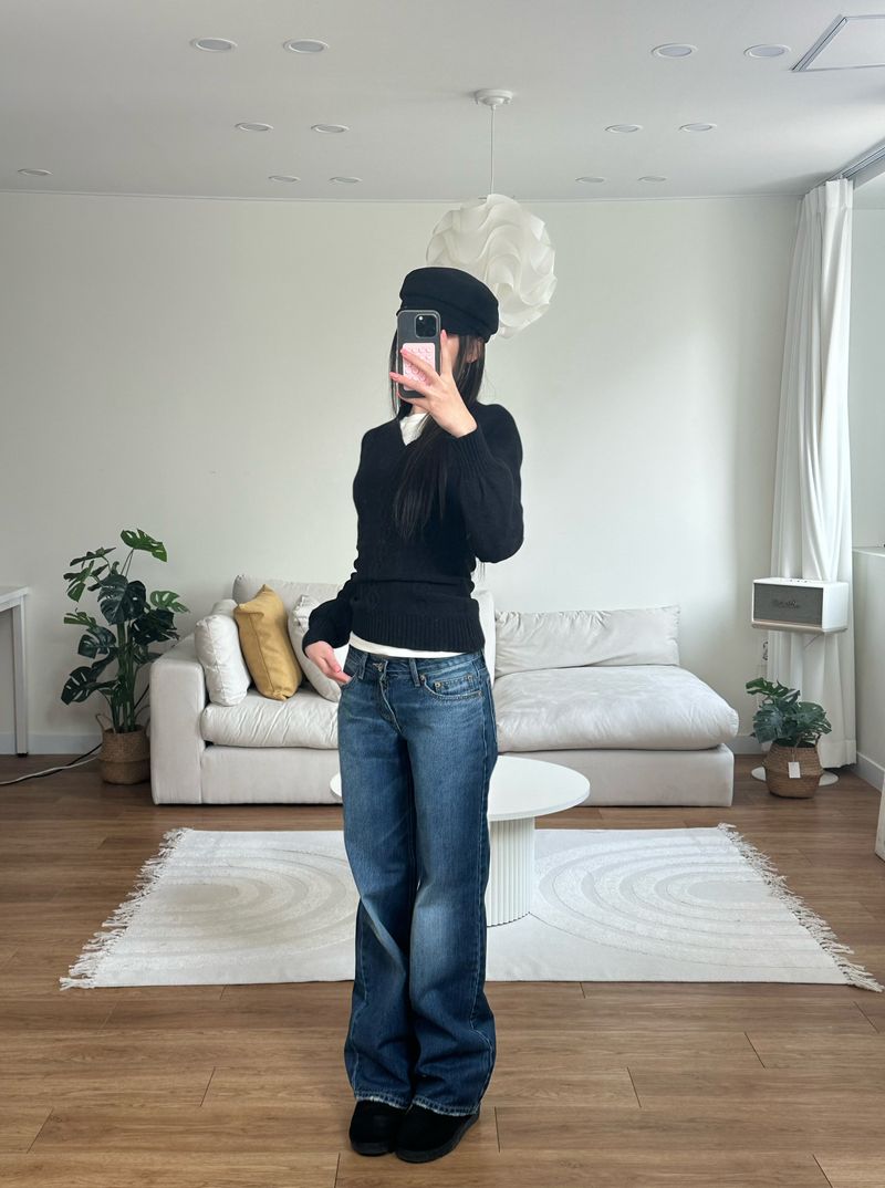 low brush denim