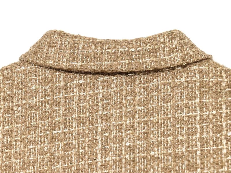 Lurex Tweed Puff Blouse