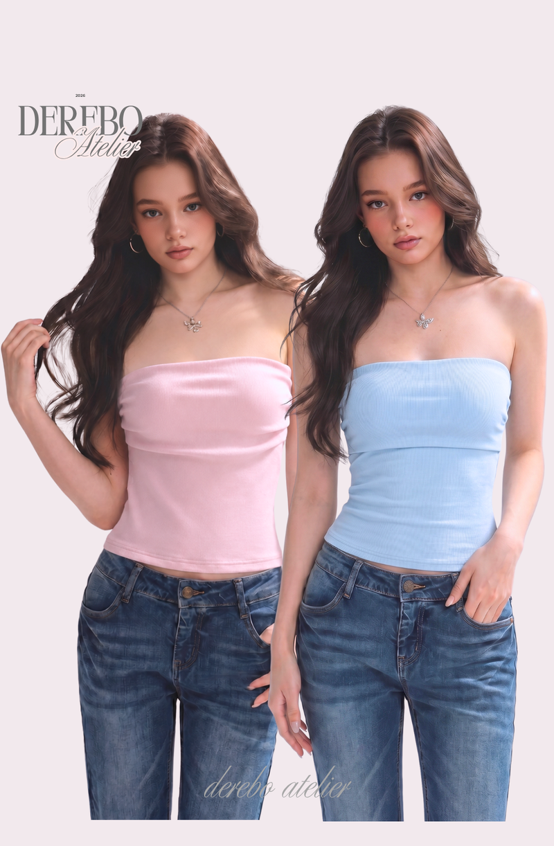 Pastel Pad Slim Tube Top