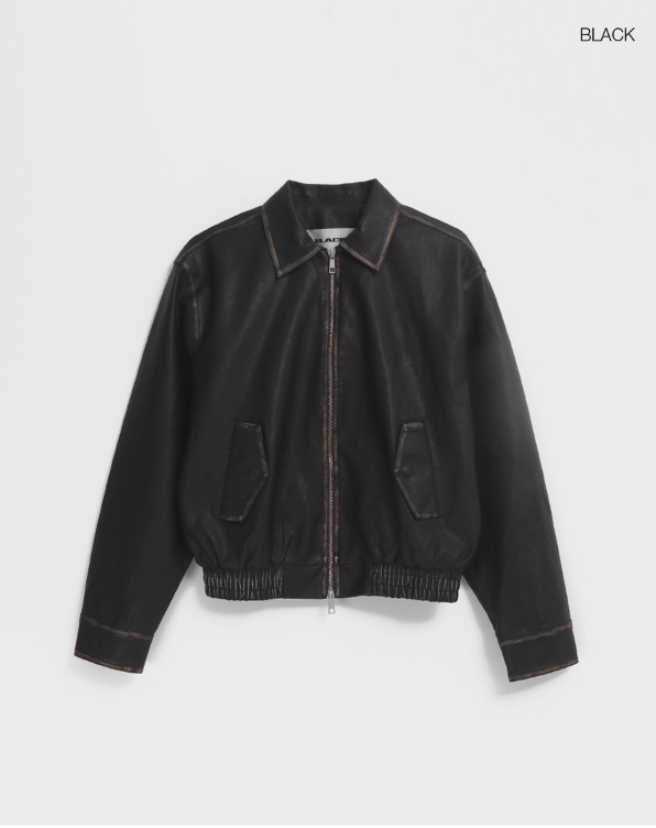 [MADE] Hiben Vintage Leather Jumper