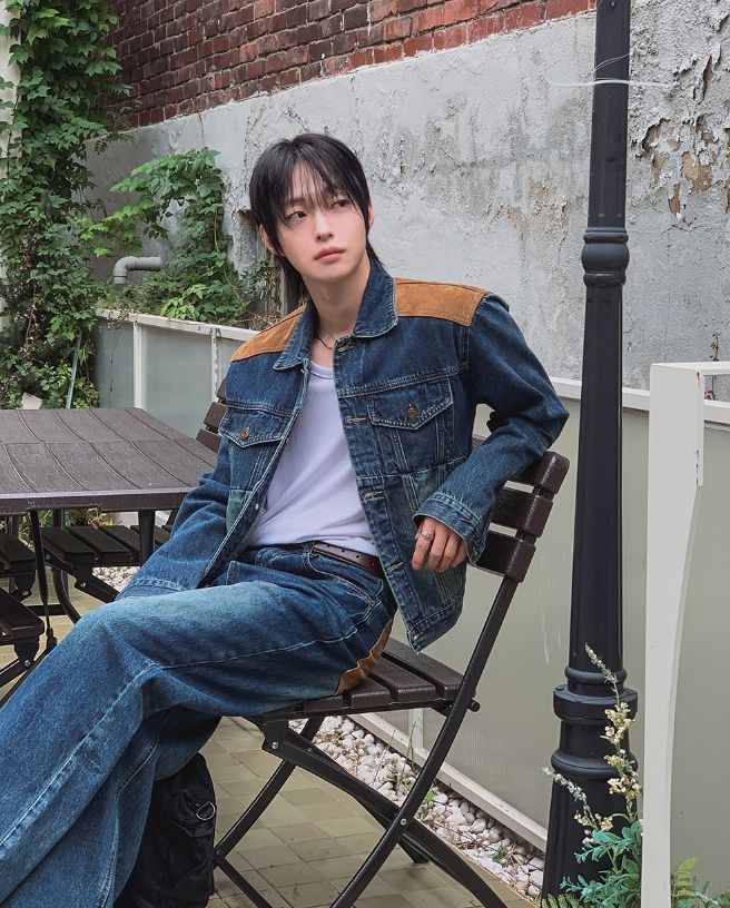 Morgan Corduroy Patch Wide Denim Pants