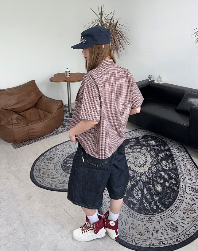 Arpa Front Button Bermuda Denim Pants