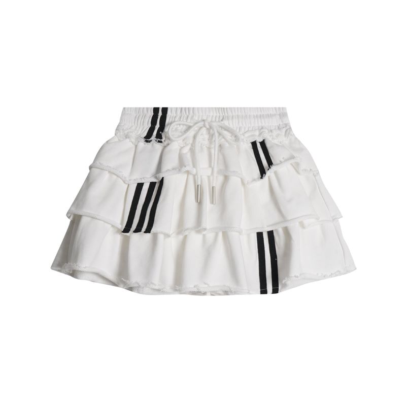 Cozy&Kitsch(コージーアンドキッチ)の「Triple Stripe Ruffle Skirt 231776618(Skirts)」