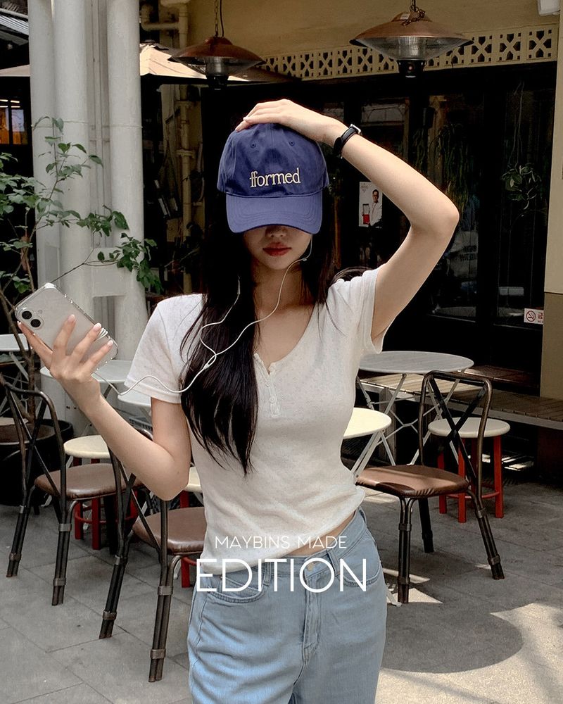MAYBINS（メイビンス）の「MADE. Daya henley T‑shirt（Tops）」