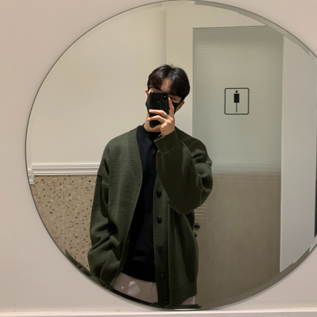 flander plain overfit cardigan