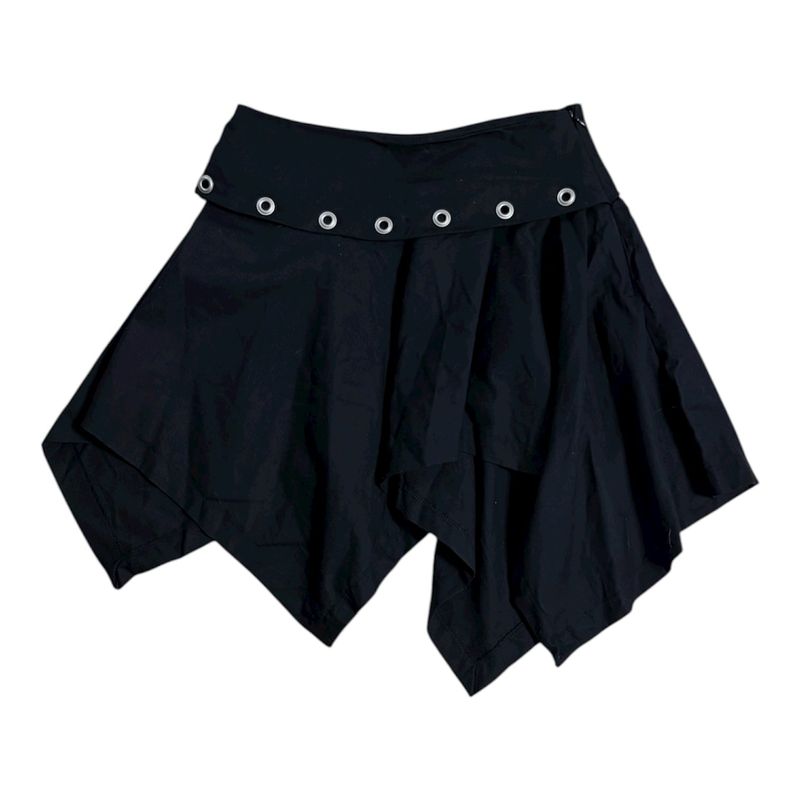 Eyelet flare skirt