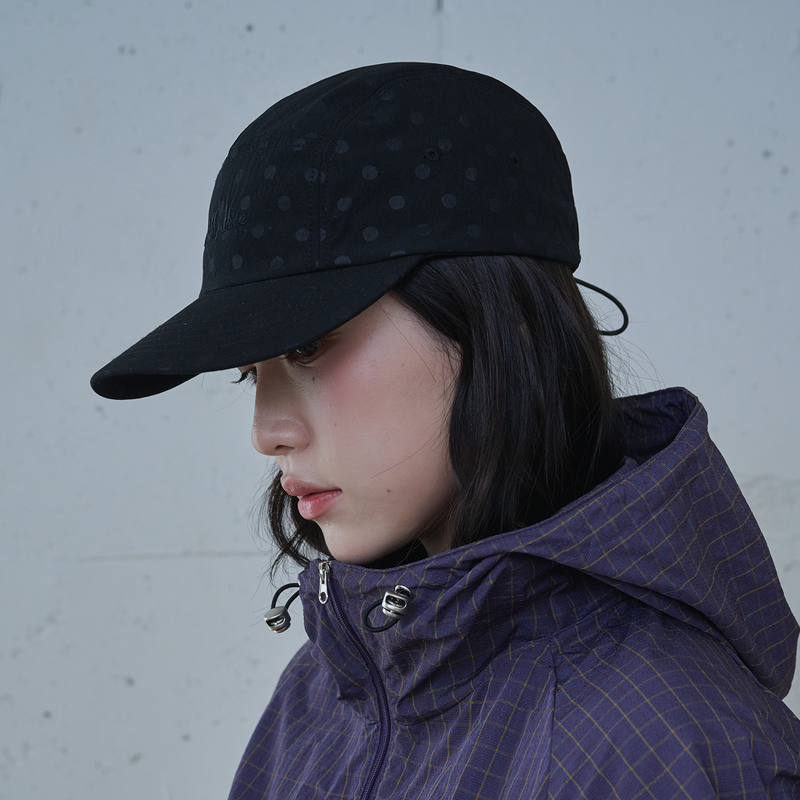 Flicker Dot Camp Cap (Black)